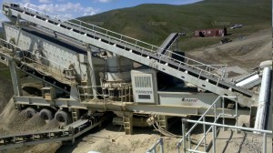 Гранитной скале дробильная установка